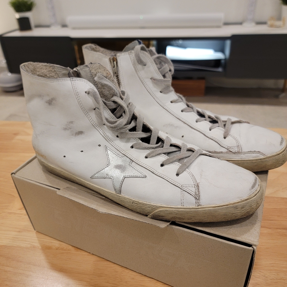Golden Goose Francy Hi Top Sneakers EU 46 US 13
